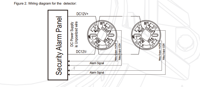  WT145 4-wire Heat Detector with Relay output