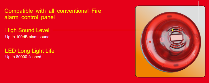 Conventional Fire Alarm Control System: SG108 Sound Strobe